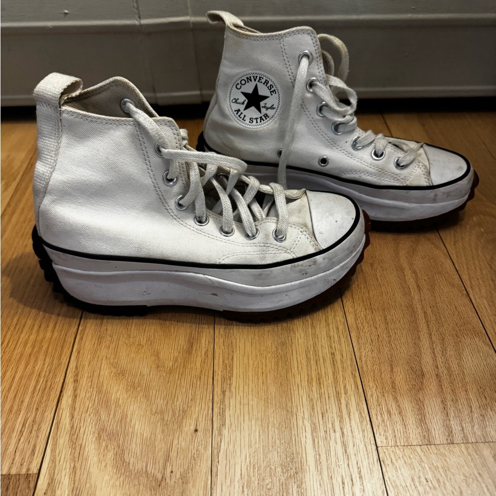 Converse Women's White Platform Sneakers